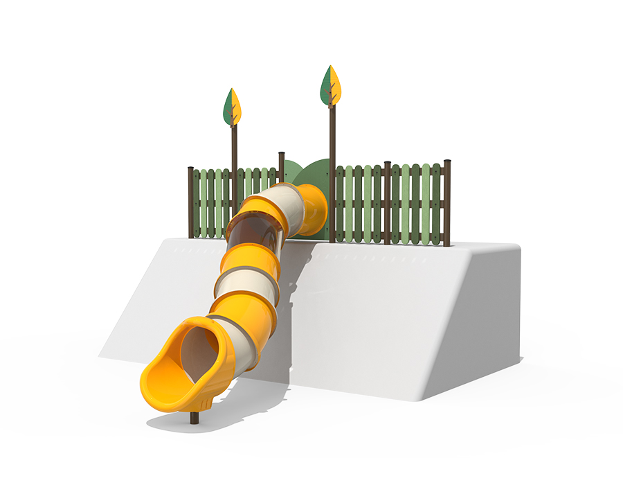 HRN-GW3417 마운딩 원통 미끄럼틀(H2400)