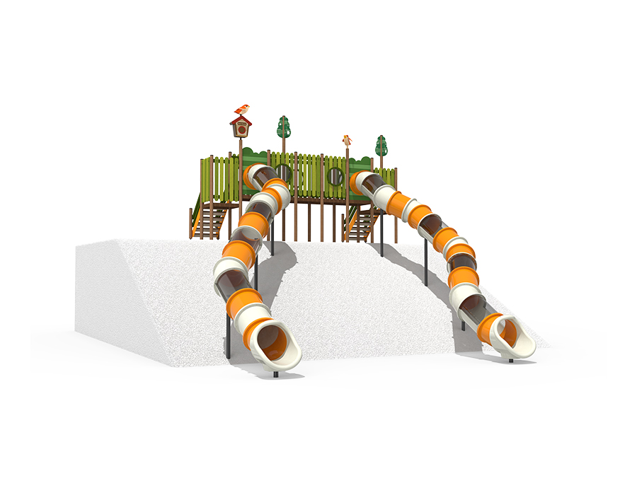 HRN-GW3426 숲 속 마운딩 원통 미끄럼틀(H4800)