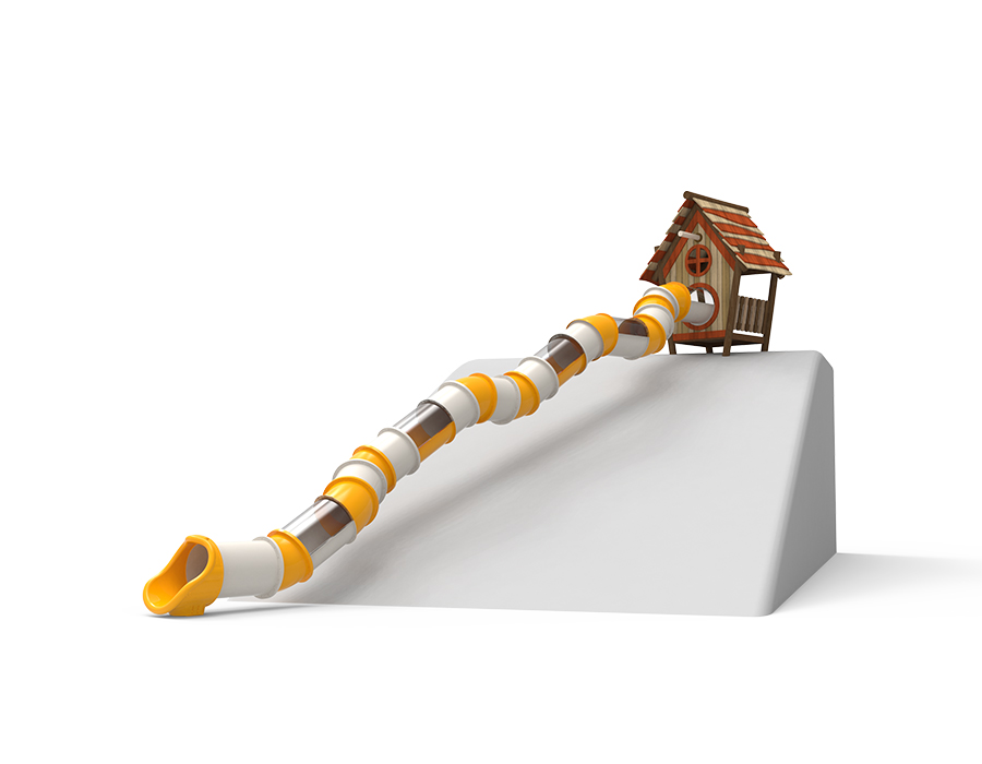 HRN-GR3421 버드하우스 마운딩 원통 미끄럼틀 B(H4800)